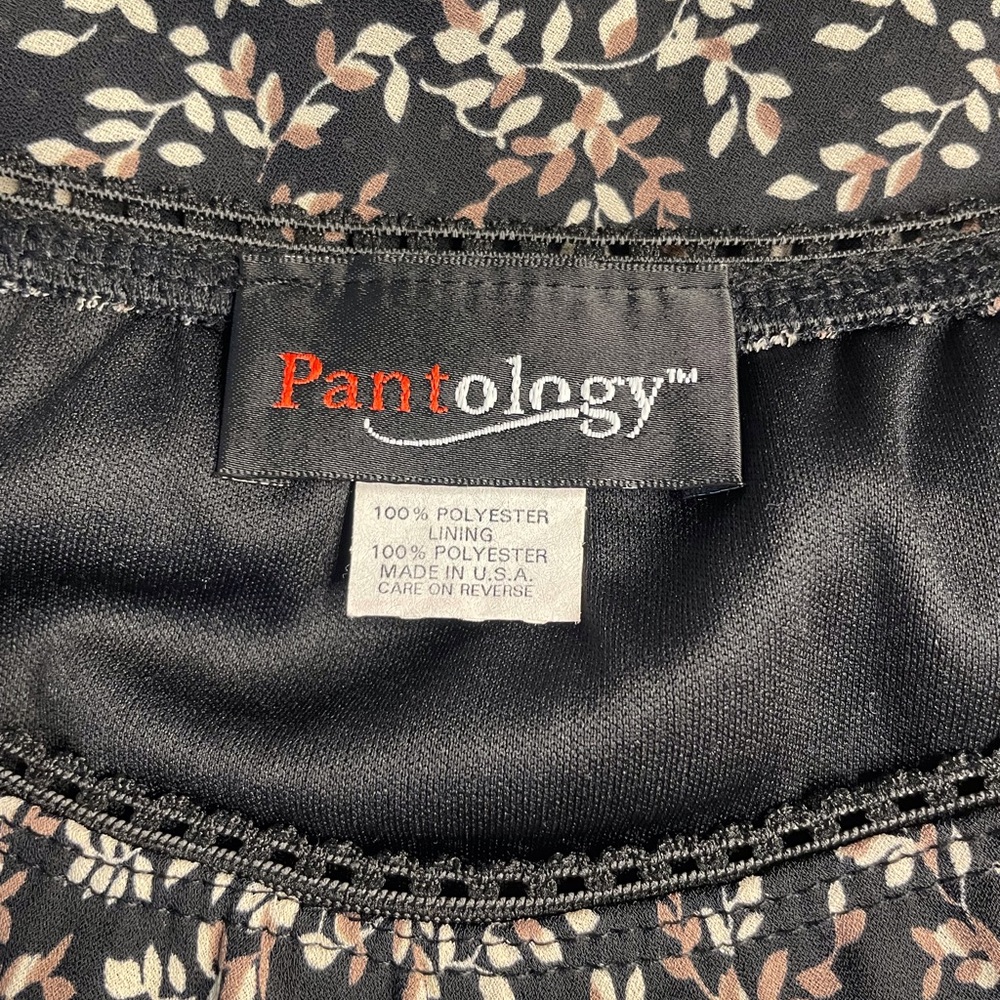Vintage 90s Floral Overlay Skirt - Picture 5 of 9